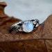Rainbow Moonstone Ring “Louise” | Moonstone Engagement Ring | Silver Jewelry | Moonstone Jewelry | Gift For Her | Leaf Ring | Silver Ring