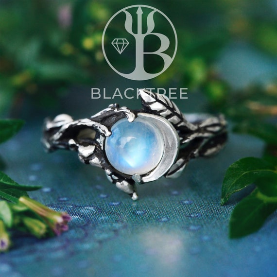 Natural Rainbow Moonstone Ring, 925 Sterling Silver Ring, Round Moonstone  Ring, Handmade Ring, Blue Fire Ring, Moonstone Ring, Gift for Her - Etsy  Canada