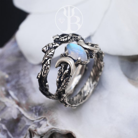 Etsy moonstone engagement clearance ring