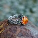 Amber Ring 'May' | Antique rings | Rings for women | Amber jewelry | Sterling silver ring | Boho jewelry | Bohemian ring | Engagement ring