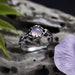 Rose Quartz Ring for women 'April' | Rings for women | Rose Quartz Jewelry | Crystal Engagement ring | Rose Quartz Engagement Ring 
