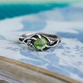 Peridot Ring Women "Anais" | Green Gemstone ring | Minimalist ring | Sterling Silver August birthstone Jewelry | Engagement rings peridot product logo