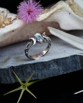 Moonstone Ring Soma Moon Ring 925 Sterling Silver Moonstone Engagement ring Witch ring for Her Triple Moon Phase Promise Ring Women Jewelry product logo