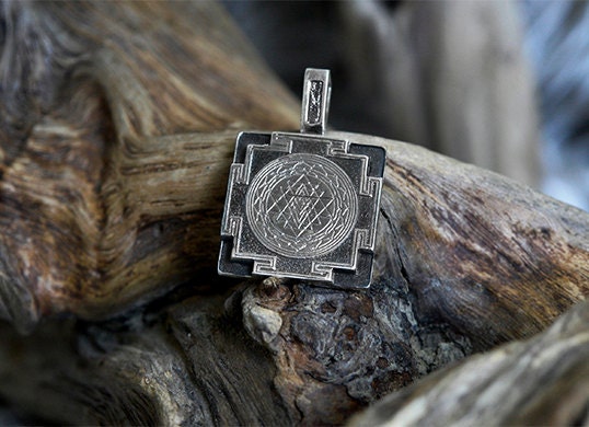 Sri Yantra Sterling Silver Necklace Sri Yantra Sterling Silver Necklace