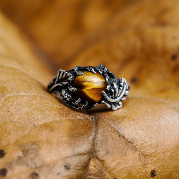 Tigers eye wedding band deals
