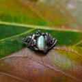 Labradorite Ring for Women &quot;Daisy&quot; | Vintage engagement ring | Flower ring | Antique ring | Boho ring | Gemstone ring | Wedding ring