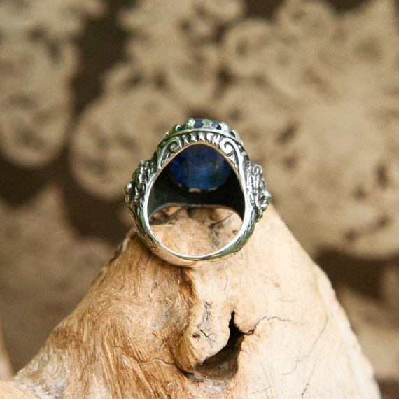 Mens Ring for Men majesty Rings for Men Kyanite Ring Gemstone Ring  Statement Ring Lion Ring Animal Ring Mens Jewelry - Etsy