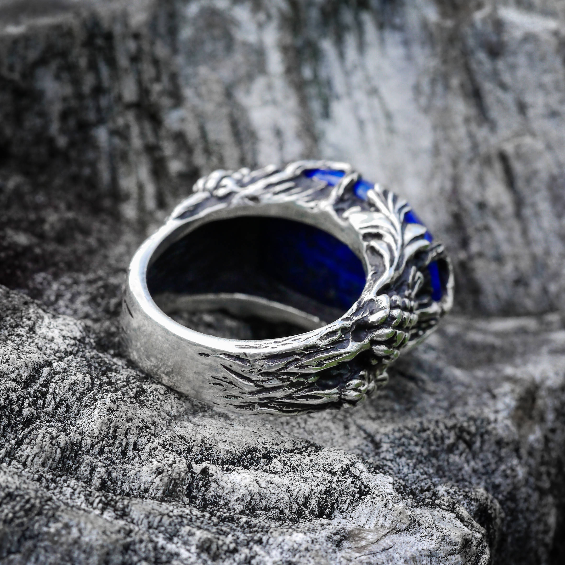 Ring for women, Silver with sapphire-blue stone – THOMAS SABO