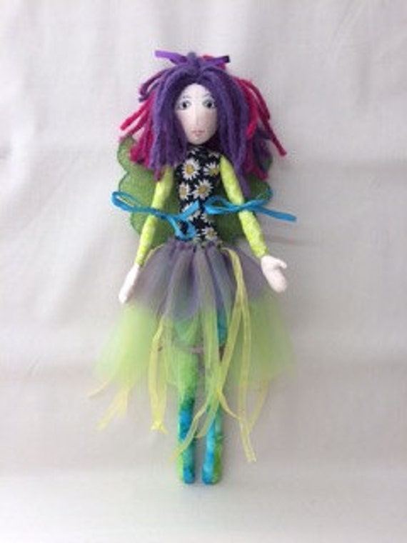 35cm cloth doll pattern step-by-step instructions MaILED HaRD CoPY whimsical cloth art doll pattern SWEETPEA SpRING FaIRY~Jan Horrox 14