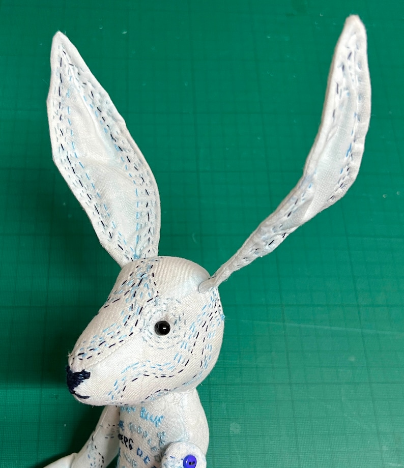GOOD FRIENDS a Pattern Download to Make a Cloth Doll and a Cloth Rabbit ...