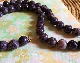 Purple Jasper Beads 8mm 8" Strand