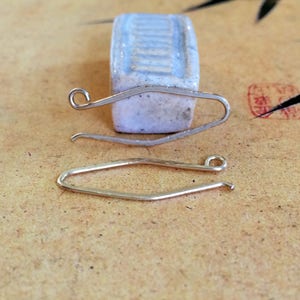Hammered 14k Gold Fill Ear Wires 21g Handmade French Style Earwires Gold Diamond Marquise Ear Wires Artisan Earwires Trapeze Style Ear Wires