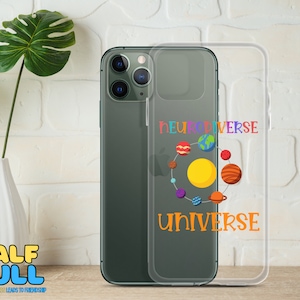AUTISM PHONE Case, Autism Awareness Flexi Case, Neurodiverse Universe, Gift for Autism Dad,Puzzle Phone Case, Clear Case for iPhone®