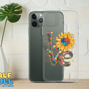 AUTISM PHONE Case, Autism Awareness Flexi Case, Gift for Autism Mom, Gift for Autism Dad,Puzzle Phone Case, Clear Case for iPhone®