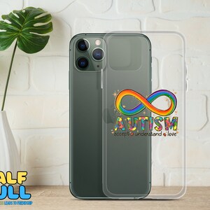 AUTISM PHONE Case, Autism Awareness Flexi Case, Gift for Autism Mom, Gift for Autism Dad,Puzzle Phone Case, Clear Case for iPhone®