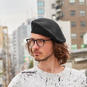 100% Cotton Handmade Beret Cap, Beret Femme, Bohemian Findings, French Beret, Techwear, Cottagecore, Mens Beret