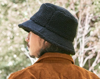 Teddy Fur Winter Bucket Hat Organic 