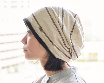 100% LINNEN zomermuts, lichtgewicht slouchy hoed, Japanse Koreaanse mode, heren hipster slouch cap, ademende dames winter chemo hoed