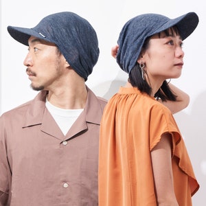 Korean Fashion, Linen Hat, Cyberpunk Clothing, Sunhat, Techwear, Cycling Cap, Chemo Headwear, Chemo Sun Hat, Boho Findings, Linen Loungwear