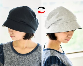 Organic Summer Hats Women, 100% Organic Cotton Chemo Headwear for Summer, Cloche Hat, Sun Hat Newsboy, Wide Brim Hat, Sunhat, Korean Fashion