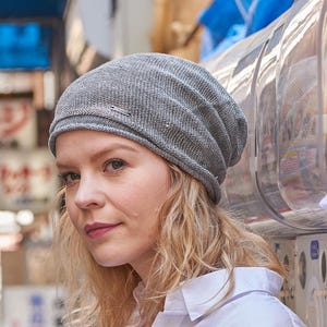 Eco Friendly Products, 100% Linen Slouch Beanie, Chemo Headwear, Summer Beanie Great for Techwear Fashion, Y2K Slouch Hat, Hemp Alternative