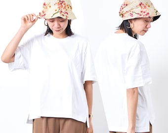 Organic Cotton Fairycore Wide Brim Sun Hat, Korean Fashion, Mothers Day Gift From Husband, Cottagecore Cloche, Summer Chemo Headwear