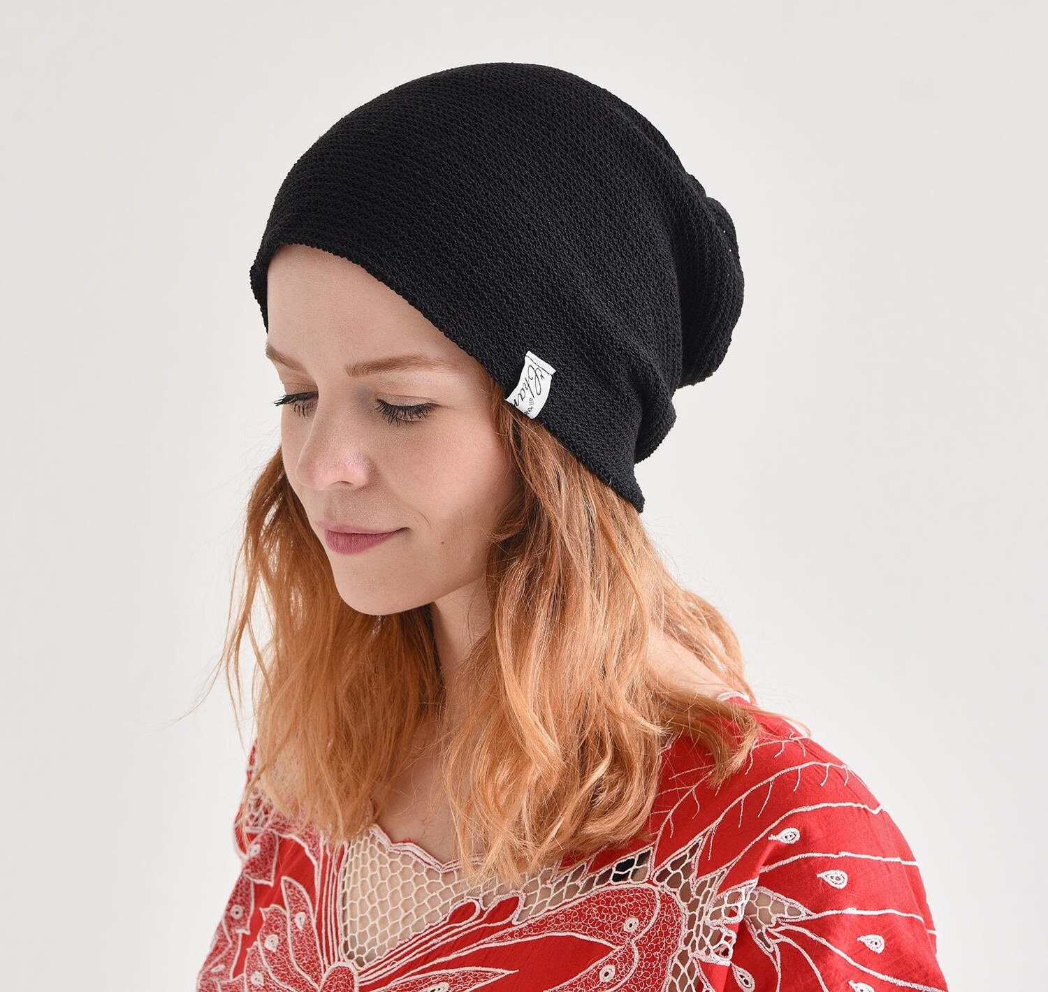 Summer Slouchy Mesh Beanie, Stretchy Baggy Beanie, Slouch Cap, All Season Hat, Womens Winter Beanie, Mens Casual Slouchie Beanie