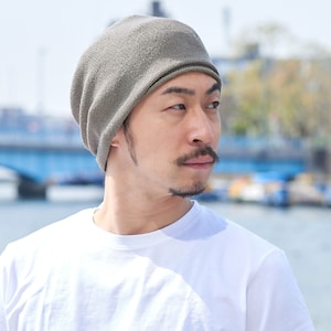 100 % siden, lös hatt, kemohuvudbonad, lös mössa, tekniska kläder, cyberpunkkläder, sommarköka, koreanskt mode, herr- och damhatt Gray