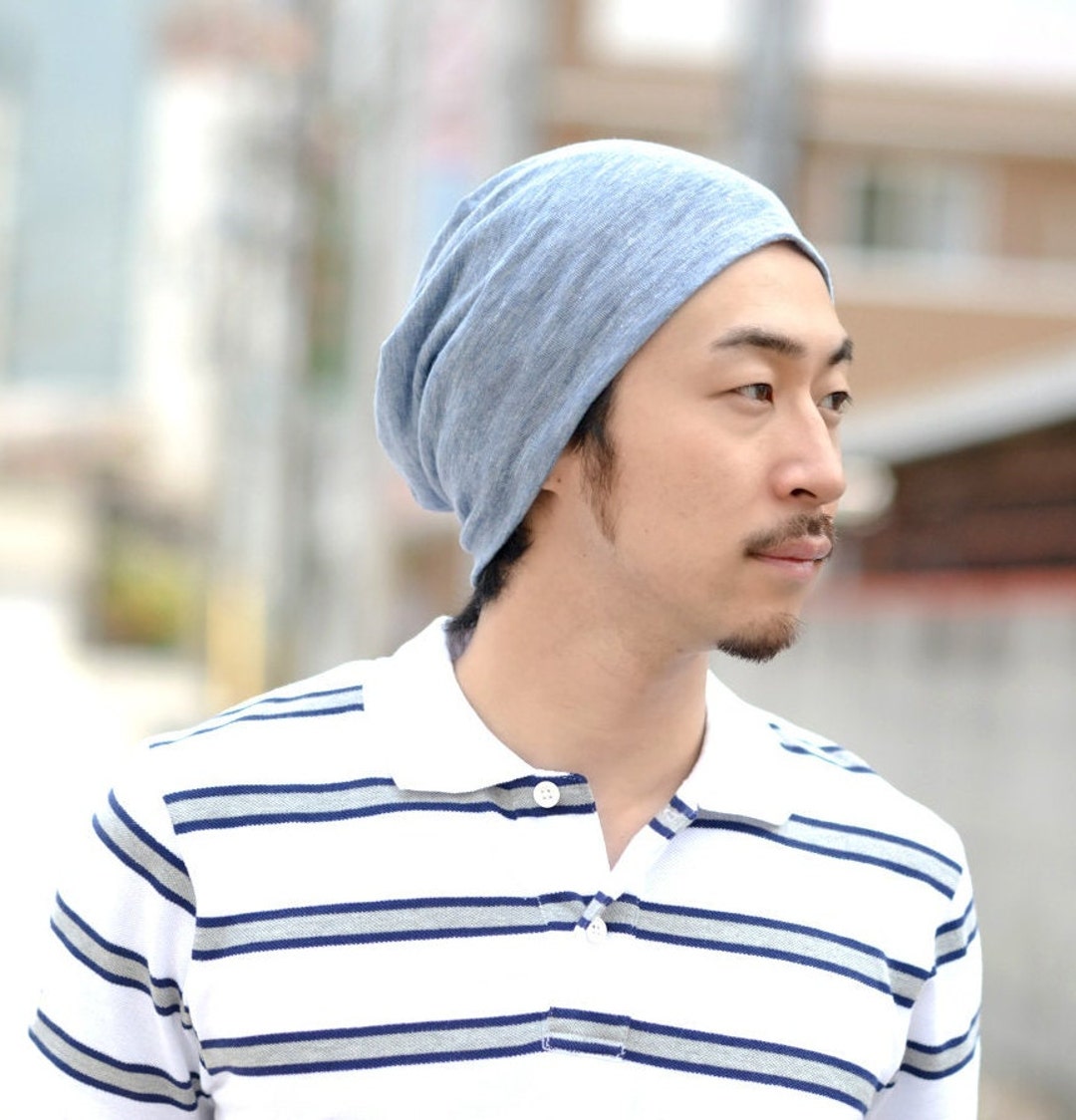 Summer Beanie for Women & Men, Womens 100% Linen Slouchy