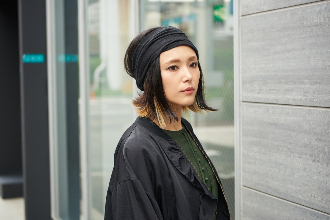 Bandana para la cabeza de lino 100 %, materiales naturales, banda