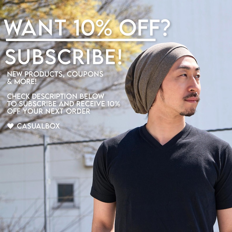 Chemo Headwear 100% Organic Cotton Slouchy Beanie, Soft Medical Hat for Sensitive Skin image 11