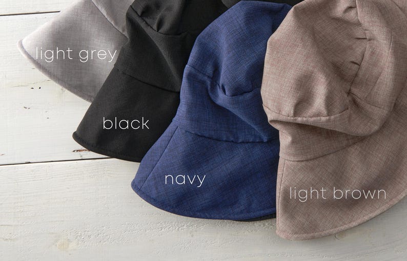 Womens Sun Hat, 99.99% UV Cut, Beach Hat, Cooling Moisture Absorbent, Packable, Large Wide Brim, Japanese Fashion, Foldable Garden Bonnet image 4