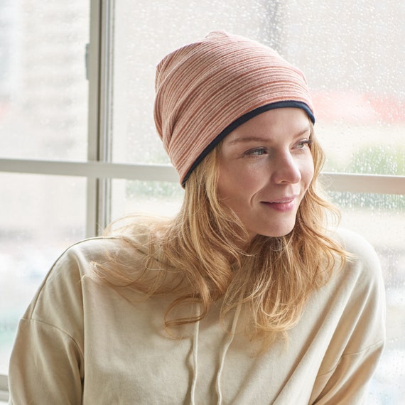 Organic Cotton Beanie Slouchy Winter 