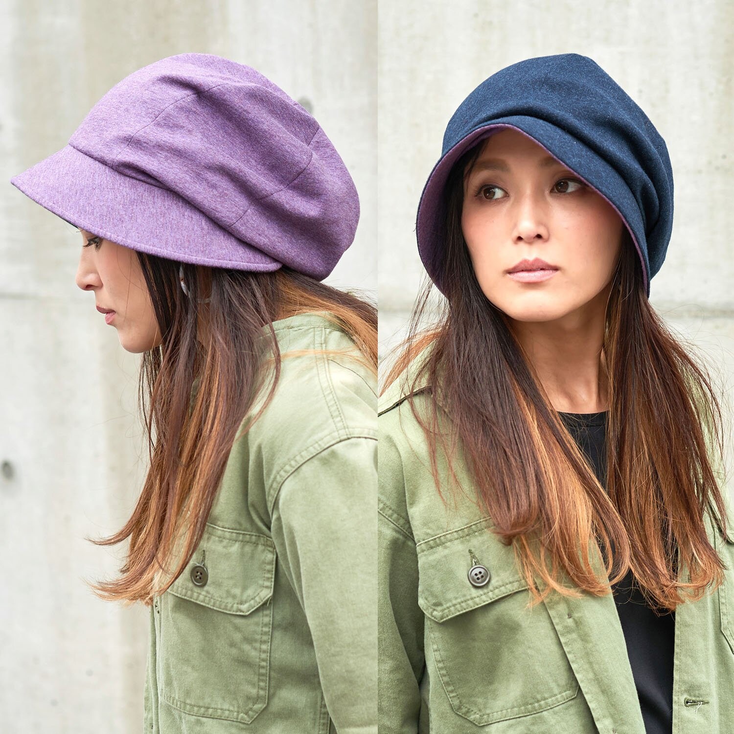 Reversible Womens Sun Hat With 100 Organic Cotton Wide Brim Etsy