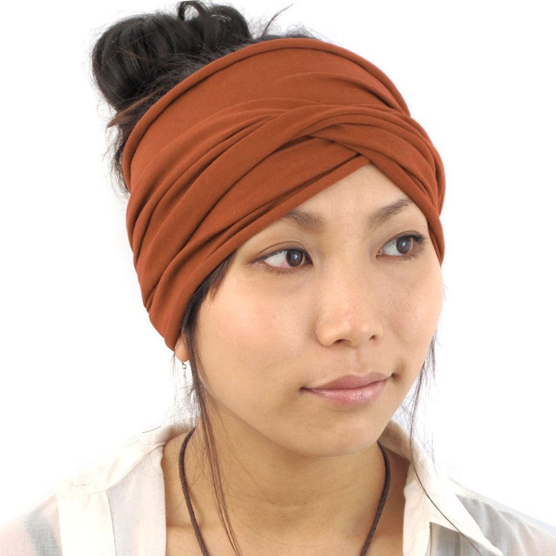 Burnt Orange Infinity Headband Womens Hairband Mens Sports Etsy