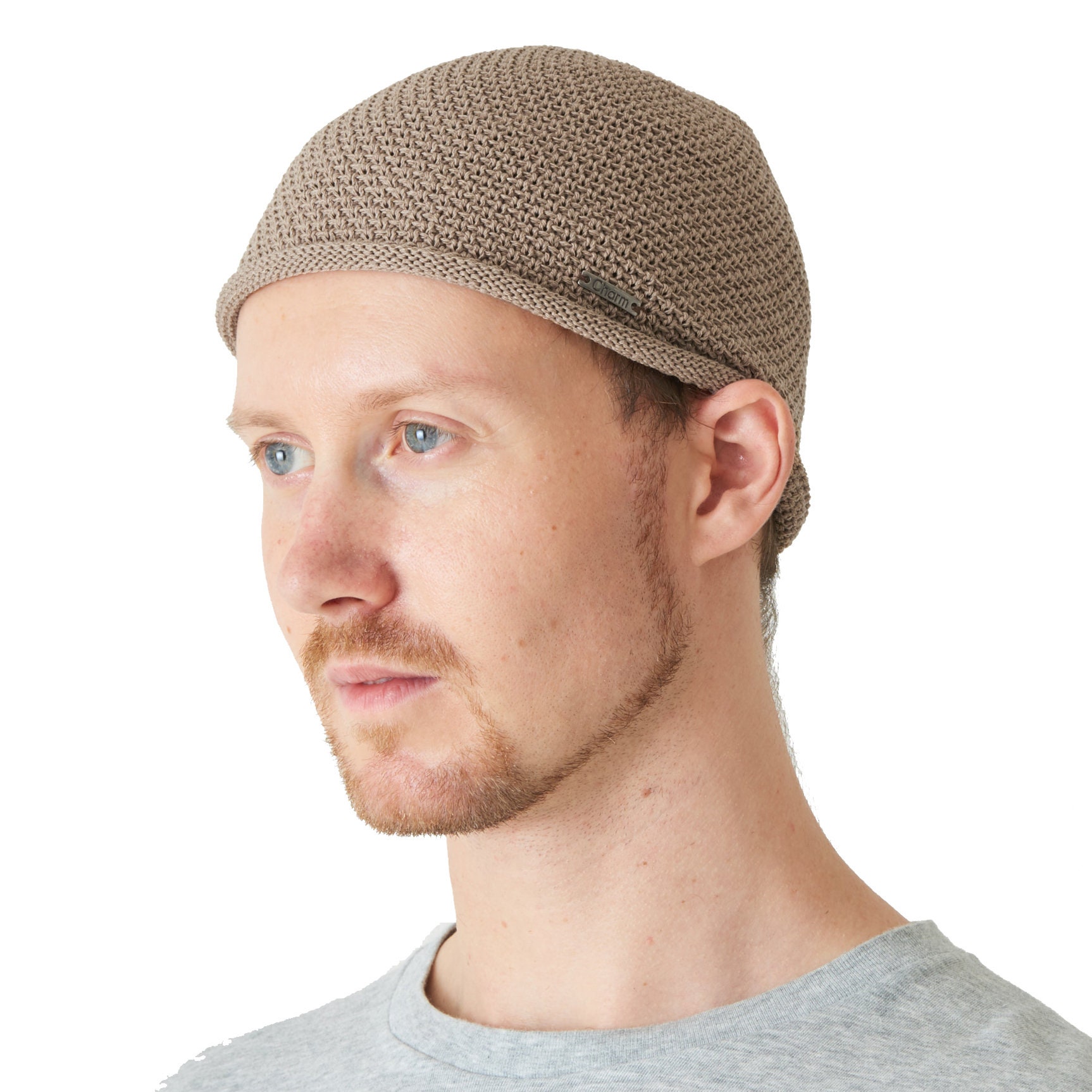 Skull Cap Hand Knit Beanie Crochet Hat 