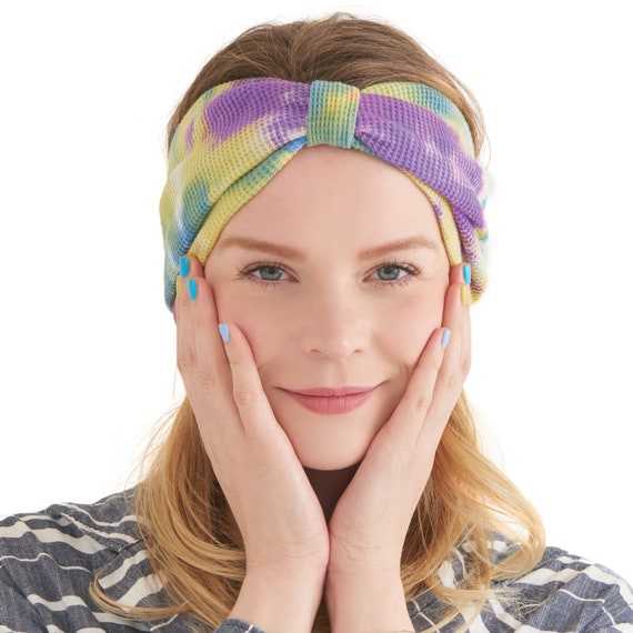 FAIR TRADE COTTON KNIT DOUBLE WRAP SEAMLESS HIPPY BOHO STRETCH HAIR BANDS TIES
