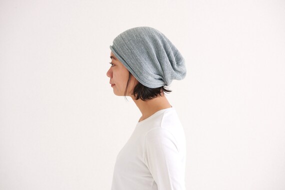 100% Organic Cotton Slouchy Beanie Men 