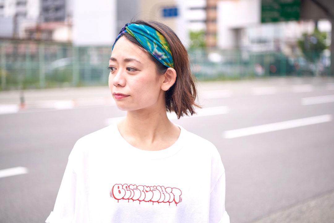 Korean Fashion Tie Dye Nurse Headband, Summer Rave Wear for Men and ...