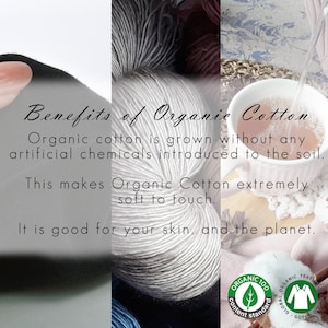 Chemo Headwear 100% Organic Cotton Slouchy Beanie, Soft Medical Hat for Sensitive Skin image 7