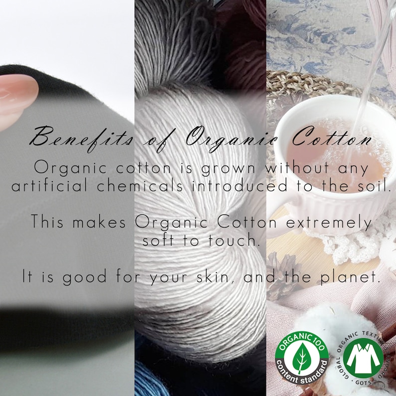 Chemo Headwear 100% Organic Cotton Slouchy Beanie, Soft Medical Hat for Sensitive Skin image 7