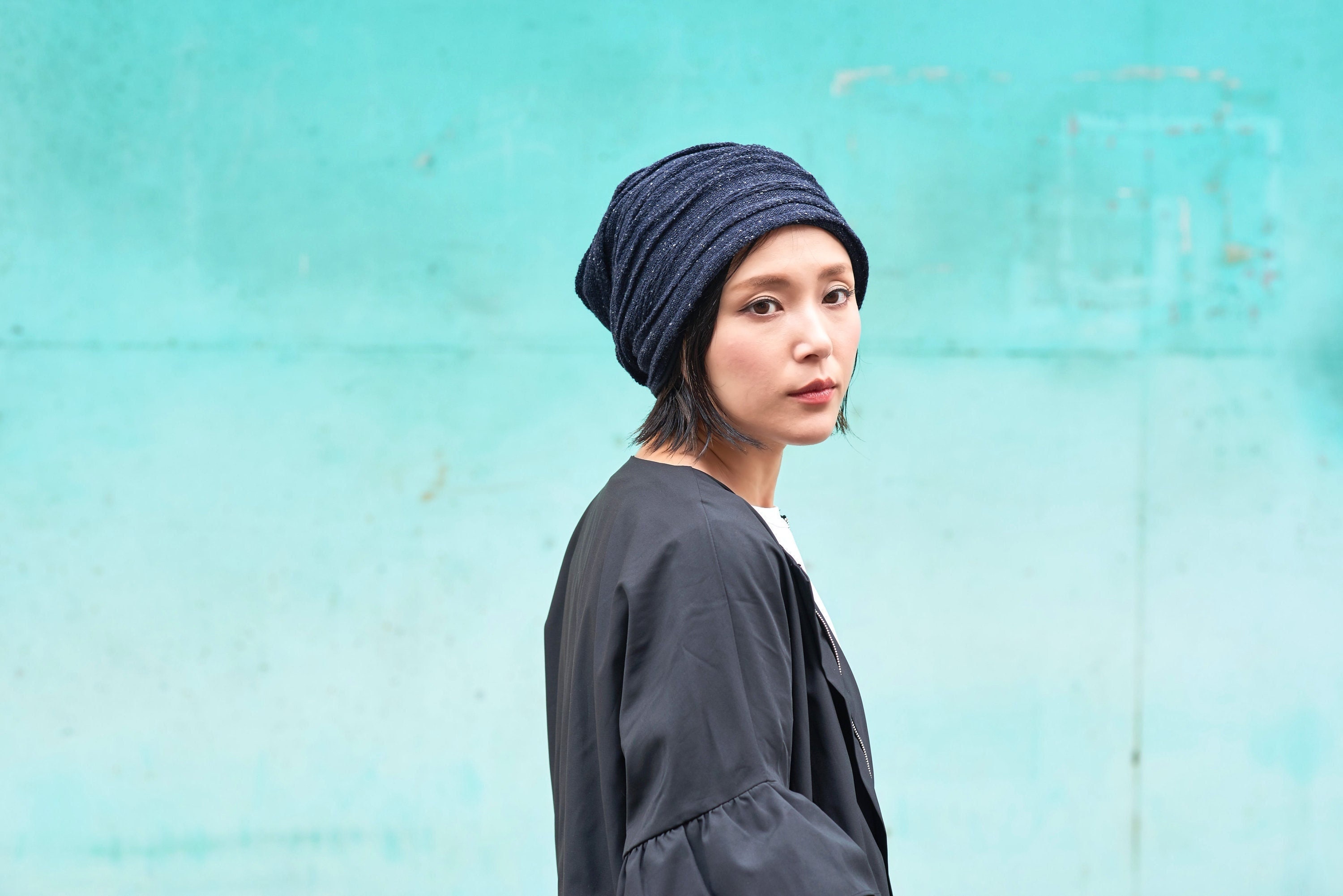 cotton knit beanie