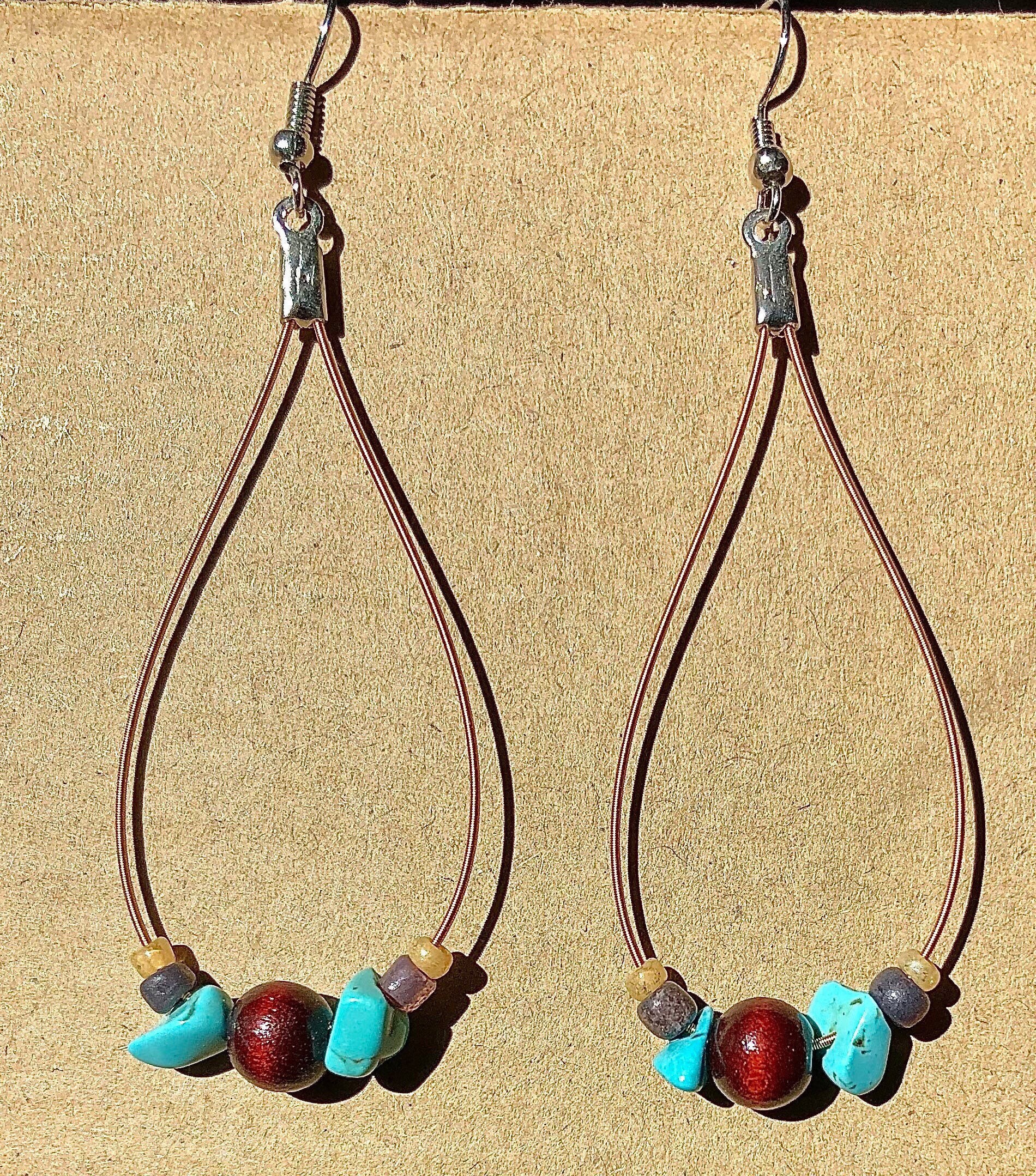 Handmade Instrument String Earrings Etsy