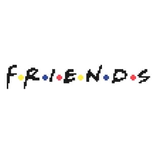 Friends Logo Cross Stitch Pattern