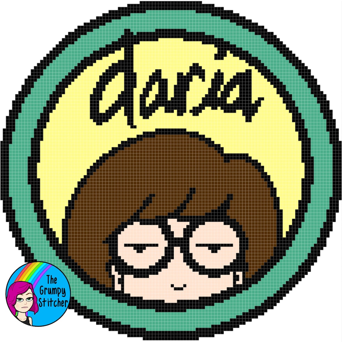Daria Logo Cross Stitch Pattern Etsy