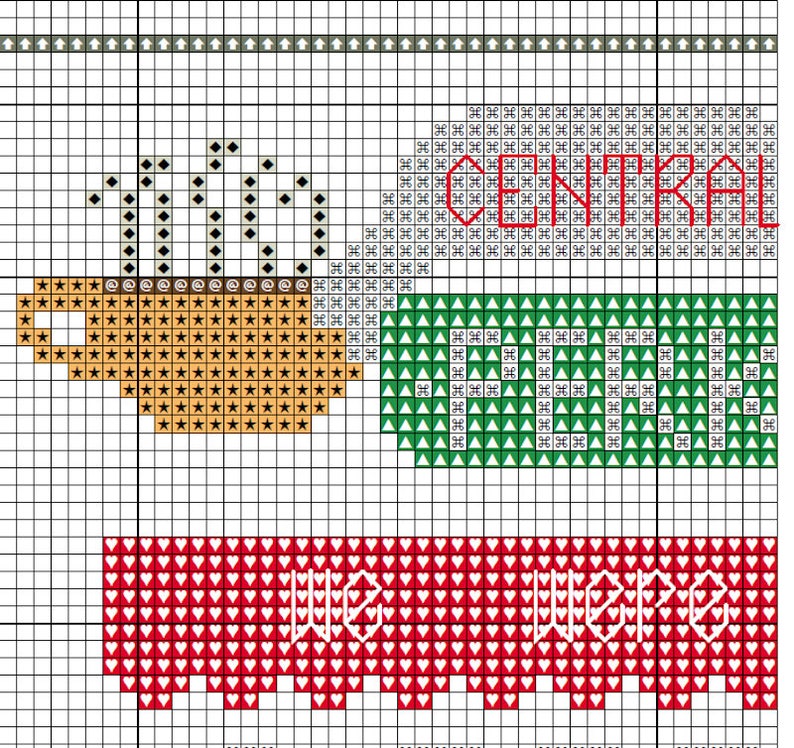 Stitch cross friendship counted