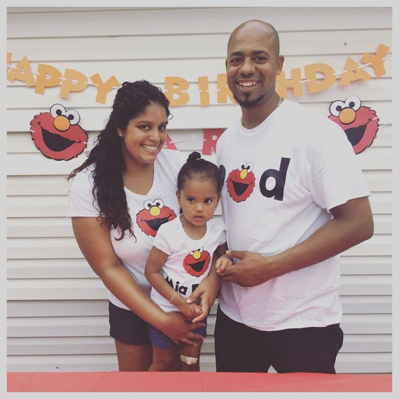 elmo mom and dad shirt