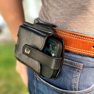 Leren hoesje voor mobiele telefoon