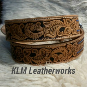 Custom Leather Belt Western Design Hand Tooled Belt Leather Belt - Etsy