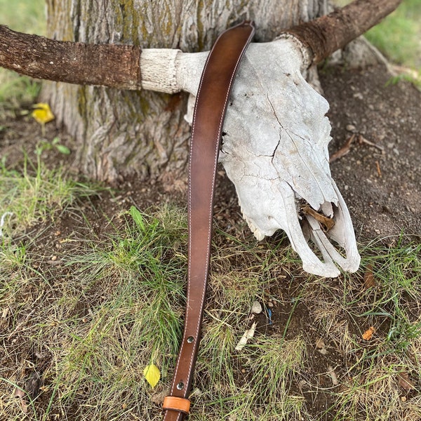 Leather Shotgun Sling Etsy